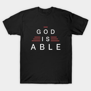 God Is Able | Christian Typography T-Shirt